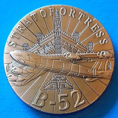 B-52 Stratofortress Bomber Aircraft US Air Force UNC Military Bronze Plated 40mm • £4.73