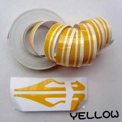 32Feet Vinyl Pinstriping Pin Stripe Double Line Car Tape Decal Sticker Yellow • $5.50