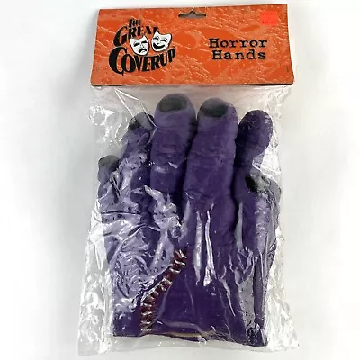 Vintage 2000 Don Post Studios The Great Coverup Purple Monster Horror Hands • $37.95