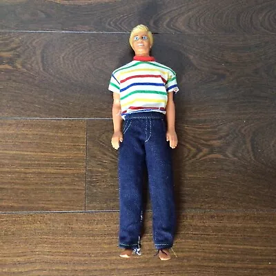 1980s Sun Gold Malibu Ken Doll Fully Dressed With Bending Knees • $15