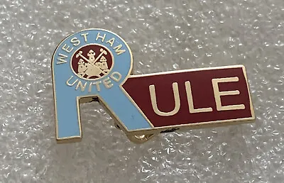 £5.99 • Buy Very Rare Old & Collectable West Ham Supporter Enamel Badge - Wear With Pride