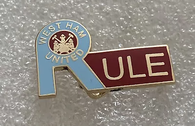 £5.99 • Buy Very Rare Old & Collectable West Ham Supporter Enamel Badge - Wear With Pride