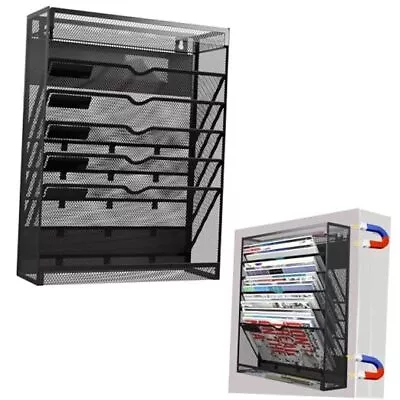 7 Tier Magnetic File Holder No Drilling Wall File Organizer For File Cabinets  • $51.09