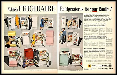 1960 Frigidaire Refrigerator Vintage PRINT AD Fridge Kitchen Appliance Family • $9.99