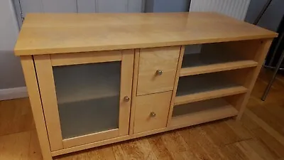 £30 • Buy TV Cabinet Unit Oak Veneer With Glass Door And Shelves. Free Local Delivery!