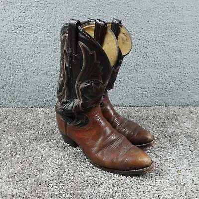 Vintage Tony Lama Boots Roughstock Leather Western Mens 10D USA 2959 • $58.87