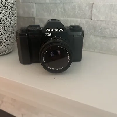 Mamiya ZM Quartz 35mm SLR Film Camera With Sekor E 50mm Lens 1:2 • $50