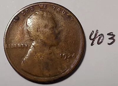 1924-S Lincoln Wheat Cent         #403 • $1.79