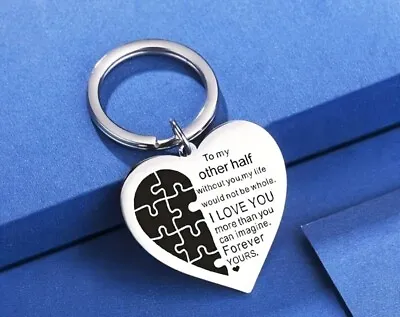 To My Other Half I Love You Keyring. Keychain For Partner. New Gift 🔴 SALE 🔴 • £2