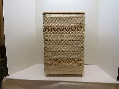 VTG MCM Hawkeye Woven Wicker Nursery Clothes Hamper/Basket • $70