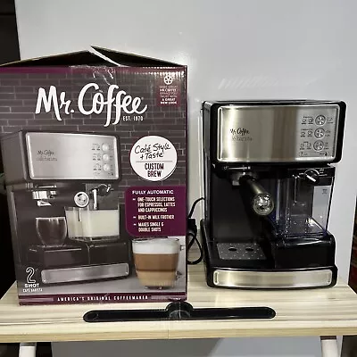 Mr. Coffee Café Barista 2 Shot Custom Brew - Espresso Latte Cappuccino Maker • $49.95