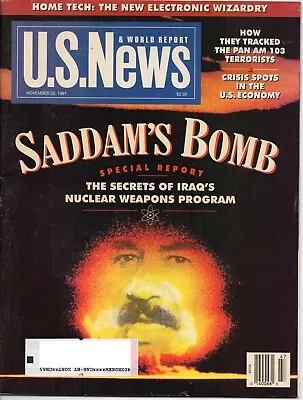 1991 US News & World Report  Nov 25 :: Saddam's Bomb :: Nuclear Weapons Program • $6.20
