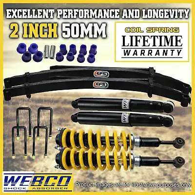 2 Inch Pre Assembled Lift Kit King Springs EFS Leaf For Toyota Hilux KUN26 GGN25 • $1079