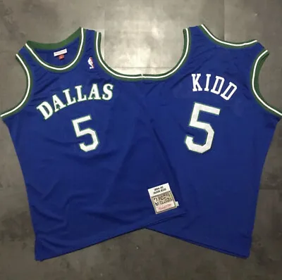 Dallas Mavericks Jason Kidd Blue Regular Season Basketball Retro Jersey • $44.99