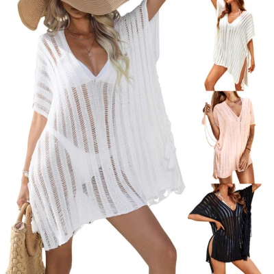 £5.99 • Buy Beach Dress Swimwear Bikini Cover Up Kaftan Sarong Summer Wear Women Plus Size
