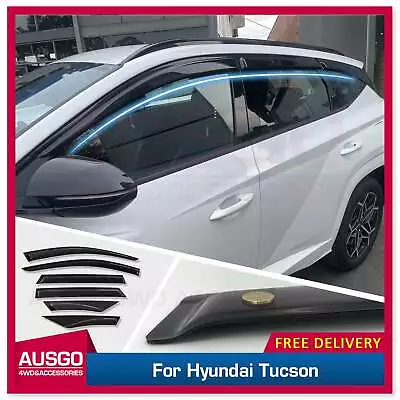 AUSGO Luxury 6PCS Weather Shields For Hyundai Tucson 2021-Onwards Weathershields • $72.71