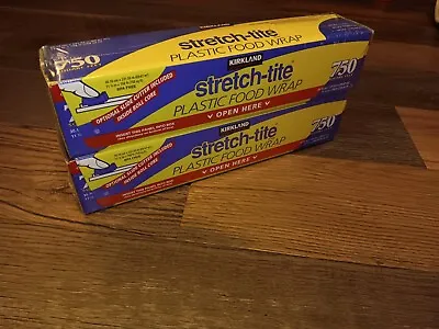 Kirkland's Stretch Tite Plastic Food Wrap - 2 Count 750 Ft Sealed. • $24.89