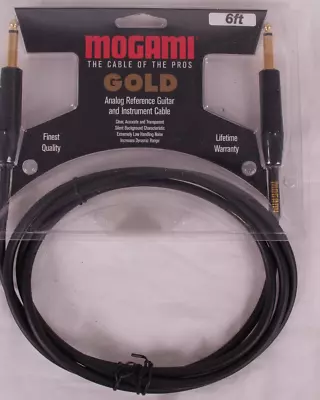 Mogami Gold Instrument 06 Straight To Straight Instrument Cable - 6 Foot • $45.59