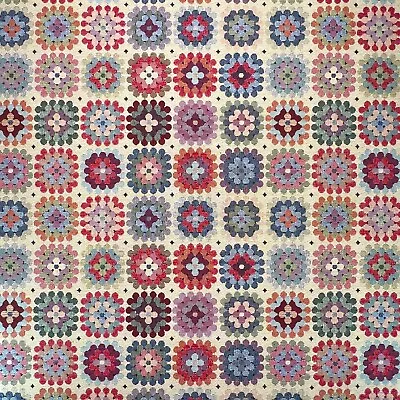 Crochet (Granny Squares) Design – Tapestry Fabric – 1m • £12