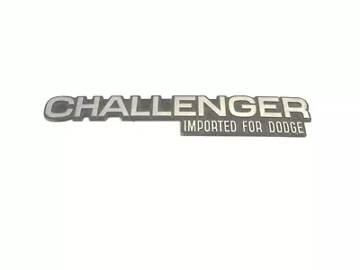 Vintage Dodge Challenger  Imported For Dodge  Script Logo Badge 9  Long Used  • $35.97