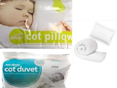 Luxury Anti-Allergy Toddler Baby Cot Bed Duvet/Quilt/Pillow_Tog 4.5 7.5 And 9 • £8.99