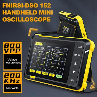 FNIRSI Dso152 Handheld Oscilloscope 200khz 2.5ms/s Digital Oscilloscope Portable • £23.99