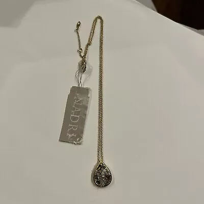 $40.50 • Buy Nadri Multi Color Pave Pendant Necklace NWT