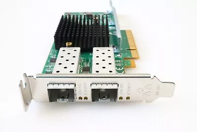 Silicom DualPort Fibre 10Gb PCIe Ethernet Adapter Low Profile - PE210G2SPI9A-XR • £29