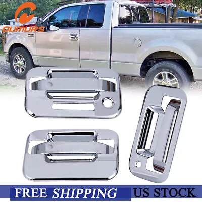 Fits 2004-2014 Ford F150 Chrome 2 Door Handle + Tailgate Handle Covers F-150 US • $18.99