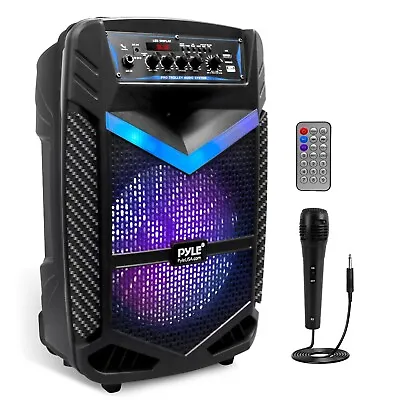 Pyle  600W Rechargeable Outdoor Bluetooth Speaker Portable PA System Recorder • $89.99