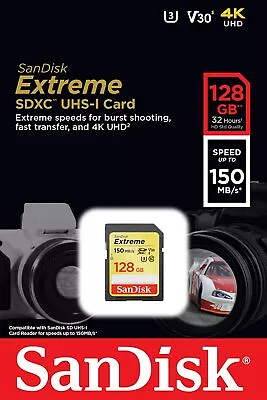 £25.99 • Buy 128GB SD SanDisk Memory Card For Canon Powershot A810 Digital Camera
