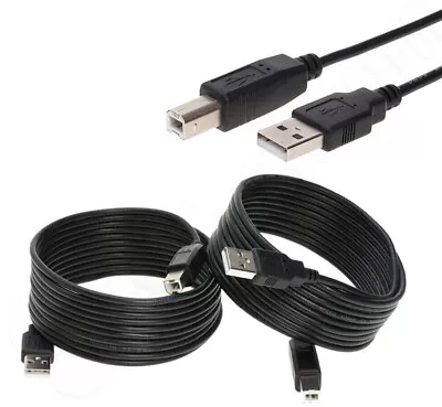 USB 2.0 Printer Cable A Male To B Male Cord For HP Cannon Epson Dell Brother • $4.97