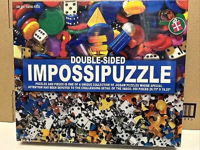 Impossipuzzle Doublesided 550 Piece Jigsaw - Dice / Dominos/ Plastic Chips New • £19.99