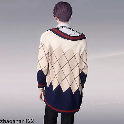 Love And Deepspace Xavier Cosplay Qiyu Sweater Fashion Knit Cardigan HOT • $29.99