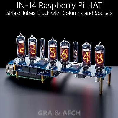 £111.90 • Buy IN-14 NIXIE TUBES CLOCK RASPBERRY PI HAT Or ARDUINO SHIELD NCS314 [WITH OPTIONS]