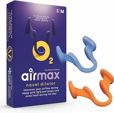 Airmax Nasal Dilator Trial Pack | Anti Snore Devices | 76% More Air | Breathe | • £18.52