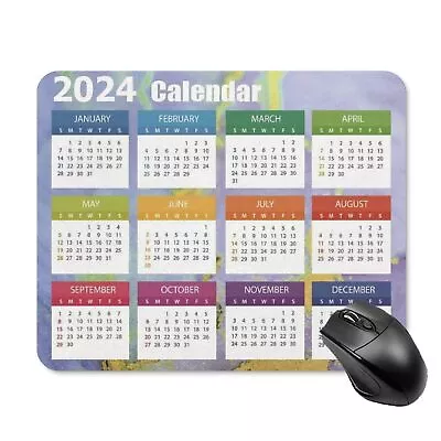 2024 Mouse Pad CalendarComputer Mouse Pads Calendars Non-Slip Rubber Desk Mat... • $16.28