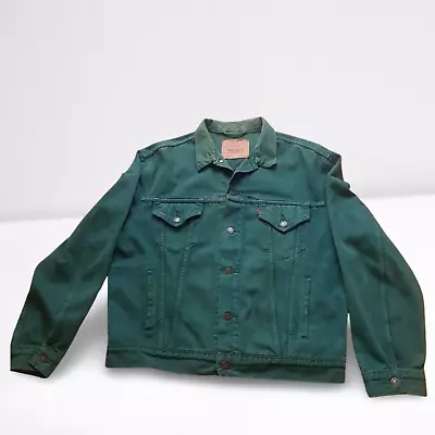 Levi's Green Vintage 90's Denim Jacket Measurements:Medium • £29.99