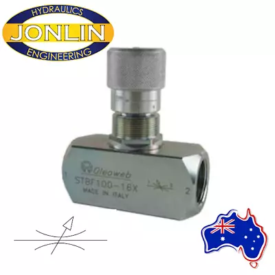 Hydraulic Needle Flow Control Valve Two Way 1/4  3/8  1/2  3/4  1  1-1/4  1-1/2  • $161.70