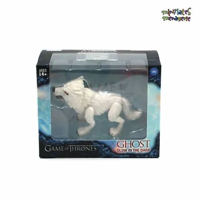 Loyal Subjects Game Of Thrones Hot Topic Ghost Glow / Dark Vinyl Direwolf Figure • $11.04