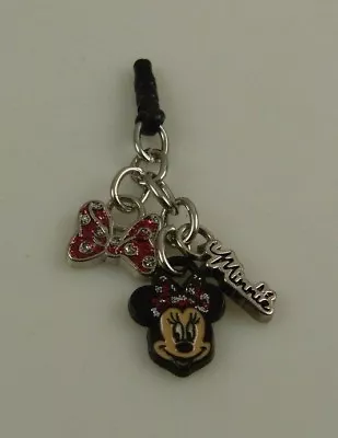 Minnie Mouse Disney Bow Charm Cell Phone Fits Ipad Ear Cap Dust Plug • $10.99