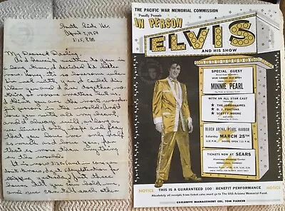 Elvis Presley Souvenir ~ Copy Of Dixie’s Love Letter ~ Copy Of Hawaii Concert  • $3.72