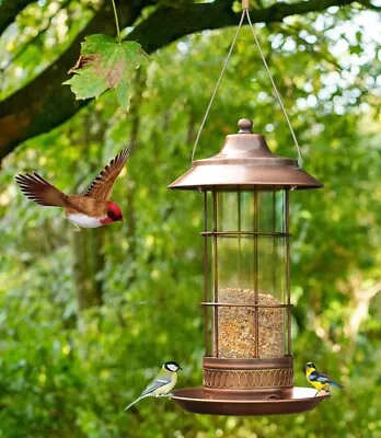 Member's Mark Copper Metal Antique Bird Feeder Large Gift New NIB • $39.98