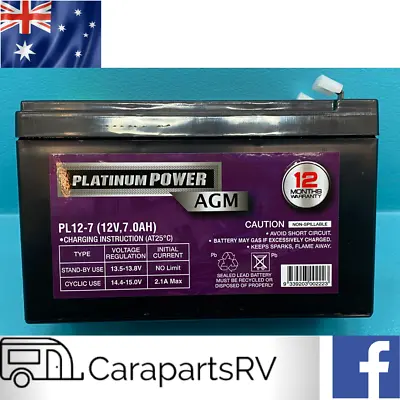 BREAKSAFE Caravan Breakaway System Battery 12V 7AH (Platinum). BRAKESAFE BATTERY • $54.99