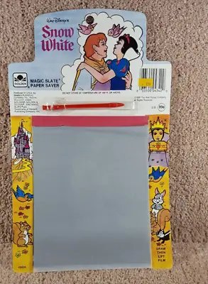 1987 Walt Disney Snow White Magic Slate Paper Saver Draw Then Lift Film #4342A • $15