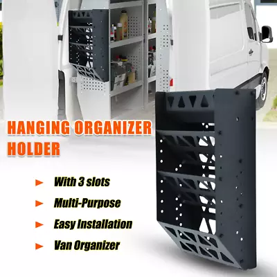 Hanging Tote Kit Van Shelving Storage Hanging Organizer Holder Steel With 3 Slot • $75.99