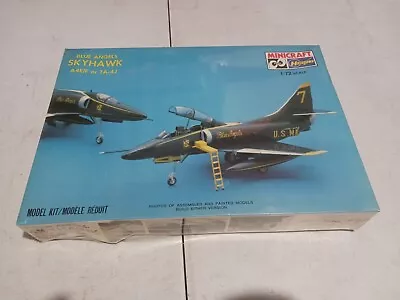 Lot 202 Sealed MINICRAFT HASEGAWA MODEL KIT 1:72 BLUE ANGEL SKYHAWK KIT 1140 • $42.74