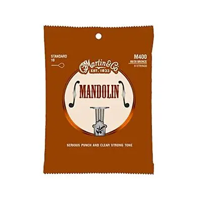 Martin Mandolin String MANDOLIN (80/20 Bronze) M-400 Standard .010-.034 • $23.71