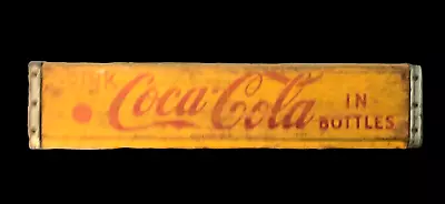 Vintage 1960's Yellow Wooden Coca-Cola Crate: There's Nothing Like Coke Crate • $49.99