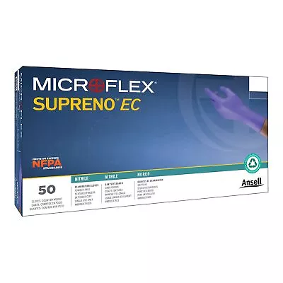 Supreno EC Nitrile Exam Glove Extended Cuff Length LARGE 50 Per Box • $19.37